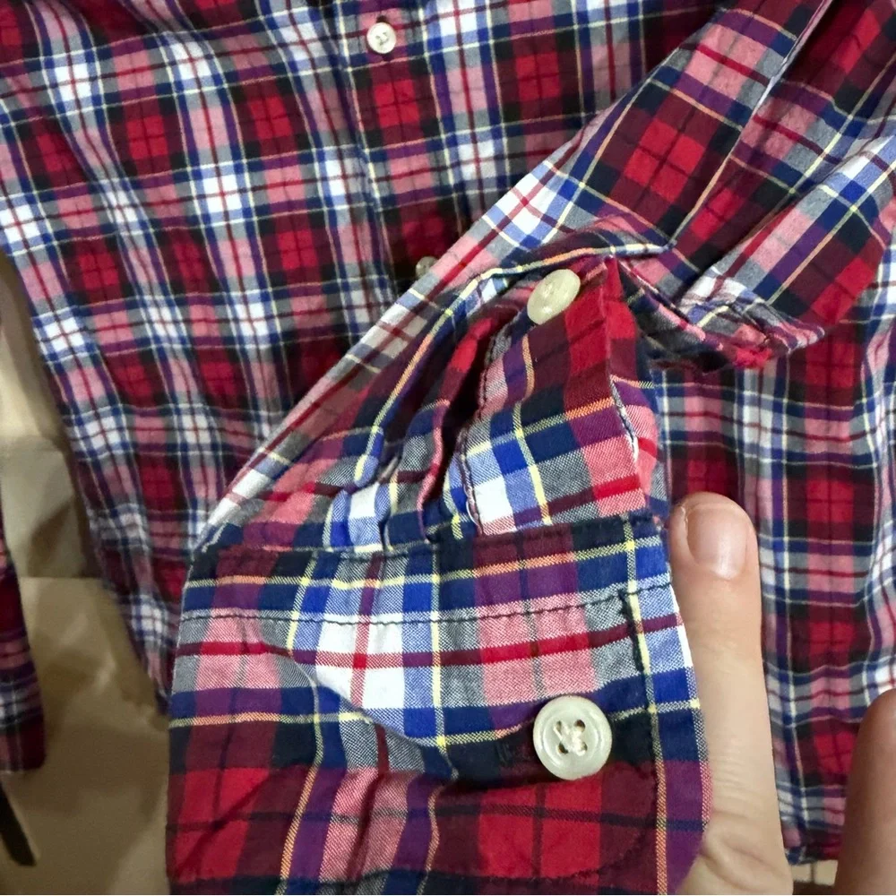 Ralph Lauren Red and Blue Plaid Shirt